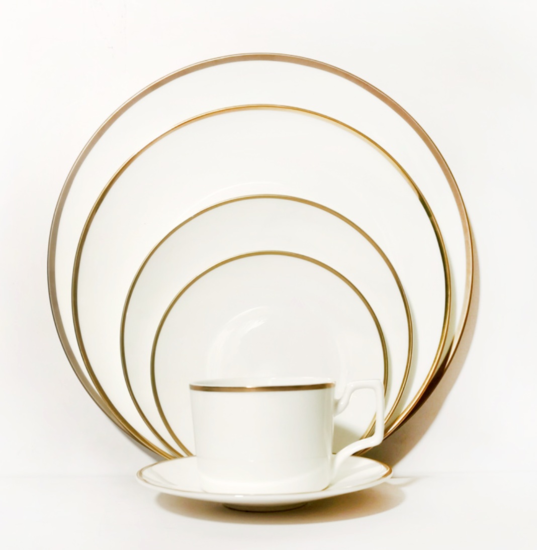 Grandwell Gold Rim Line Plates Collections