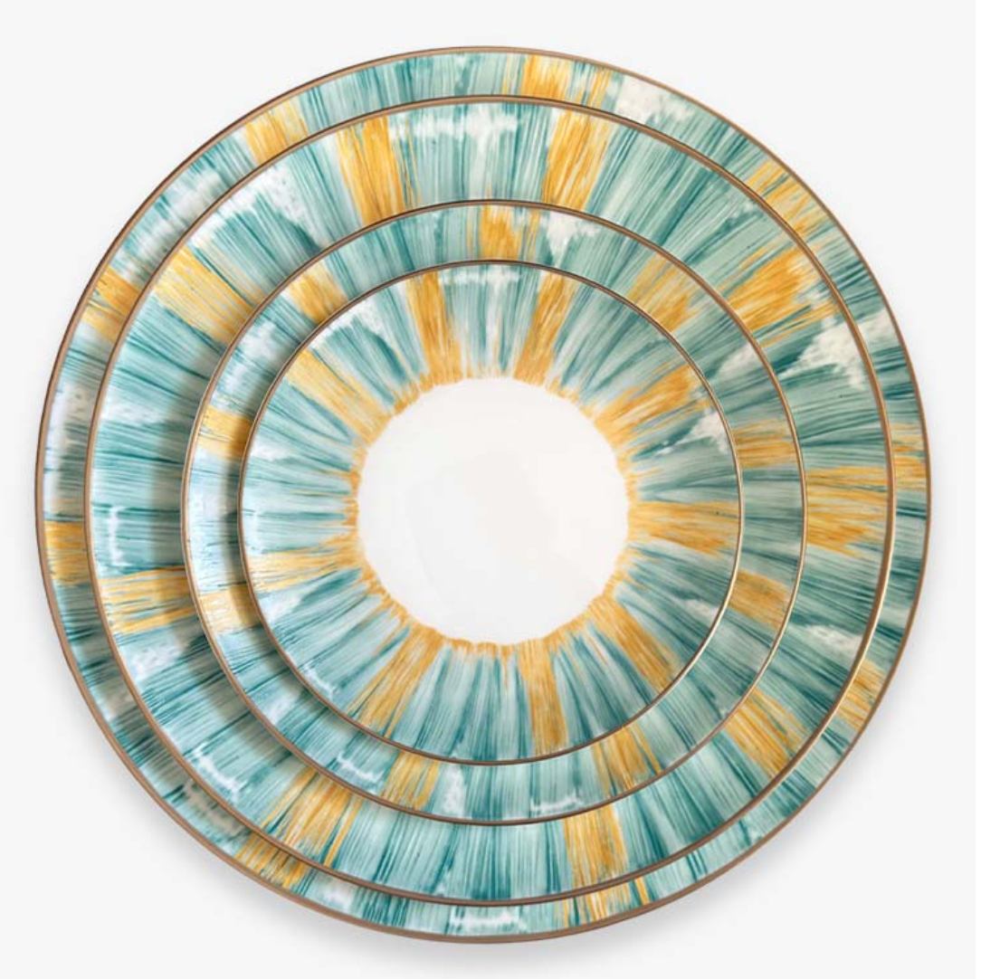 Grandwell Tableware Blue Beam Classic Plates
